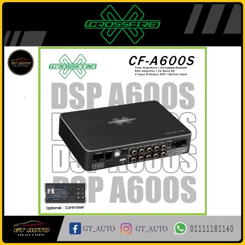 CROSSFIRE [CF-A600] 4 CHANNEL DSP AMPLIFIER 8 CHANNEL DSP FULL FUNCTION ...