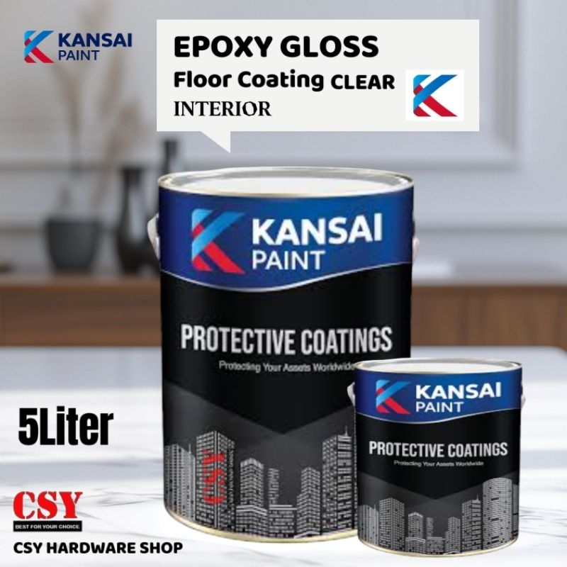 KANSAI PAINT PARALUX 4HG Epoxy High Gloss Finish CLEAR 5LITER