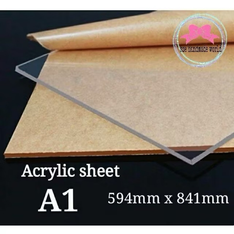 Acrylic sheet A1 size ( 2/3/4/5/10mm thick ) | Shopee Malaysia