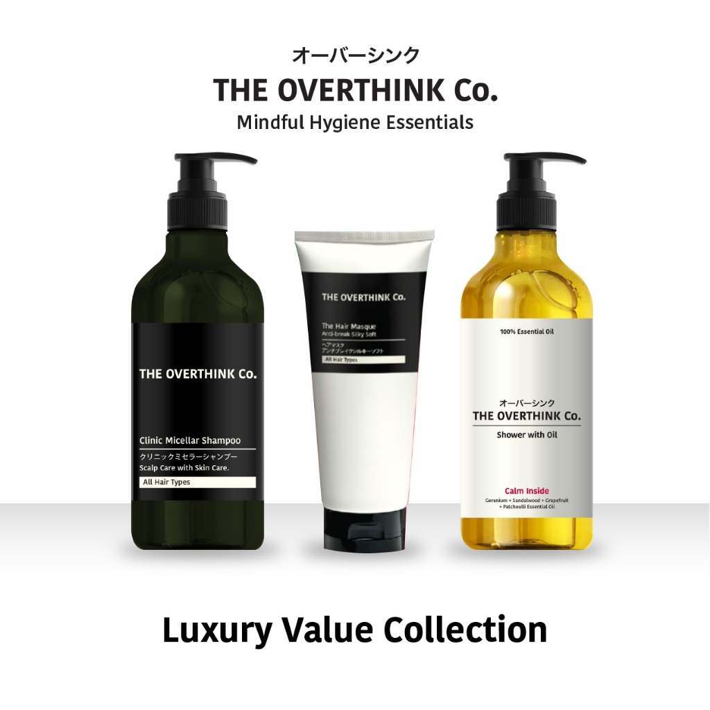 [Bundle] THE OVERTHINK Co. Luxury Value Collection - Shower Oil 480ml ...