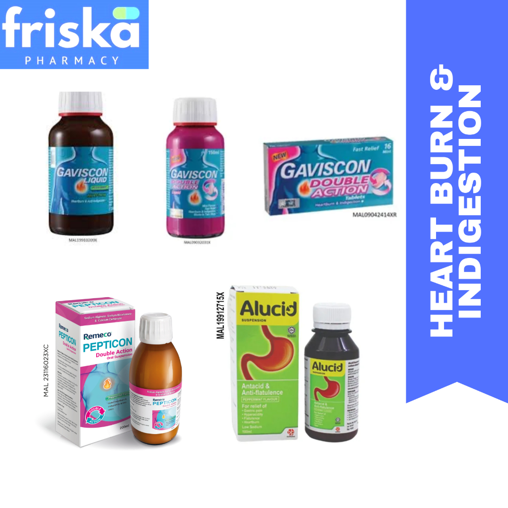 HEART BURN RELIEF- GAVISCON ORIGINAL/ GAVISCON DOUBLE ACTION/ REMECO ...