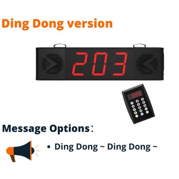 Wireless Queue Calling System/3-digit/Wireless Queue System/LED Digital ...