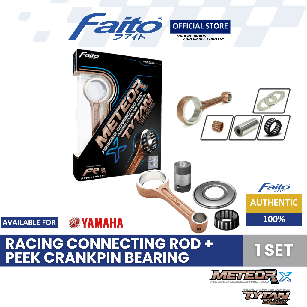 FAITO.OS METEOR Forged Connecting Rod Set + TYTAN BLACK for HONDA ...