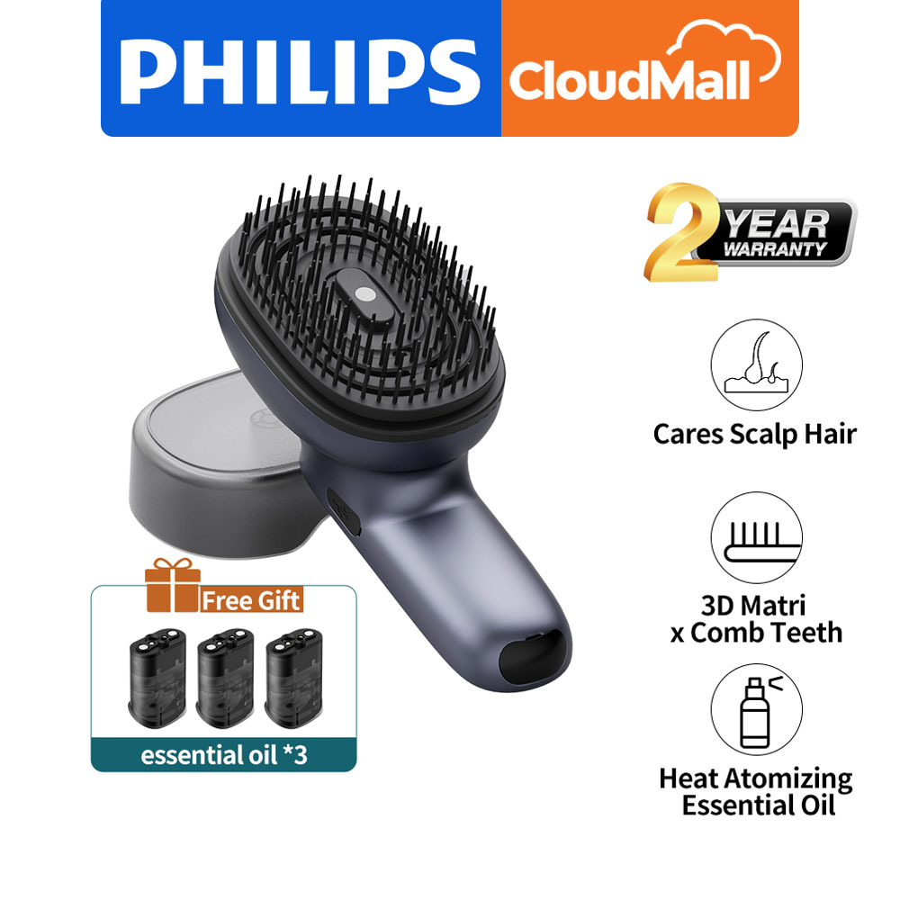 Philips Smart Head Massage Comb Head Massager Scalp Hair Care Comb Anti ...