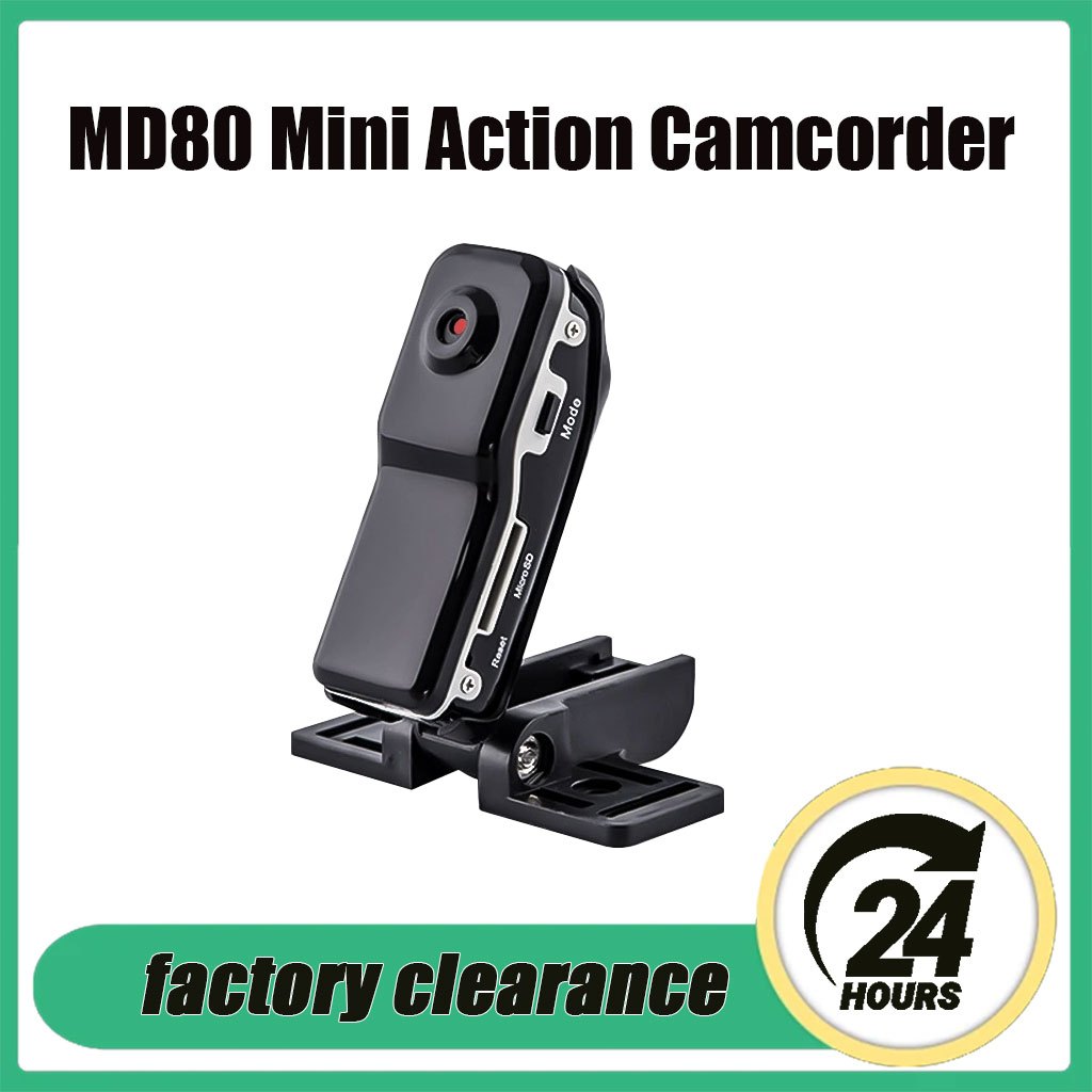 MD80 Mini Action Camcorder Portable Micro Video Mini Camera Wearable ...