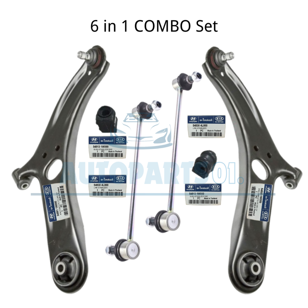 [6 IN 1 SET] OEM Front Lower Arm With Ball Joint / Stabilizer Link ...