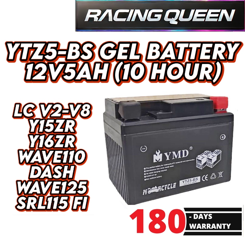 Rüttelfeste Starterbatterie Motorrad Motorrad Batterie 12V 6Ah AGM YTZ7S-BS Akku Roller Quad Moped Roller Batterie 6 V