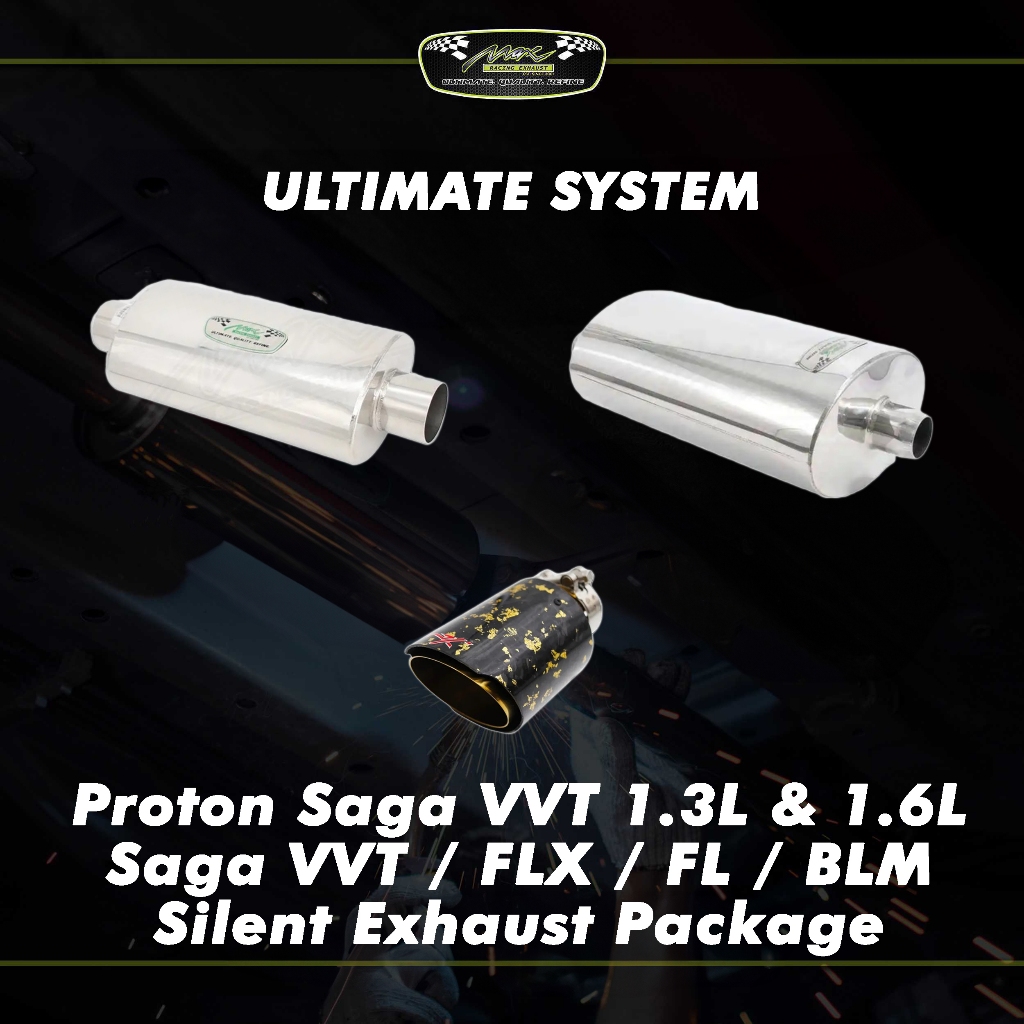 Proton Saga 1.3L & 1.6L Silent Exhaust Package Saga VVT / FLX / FL ...