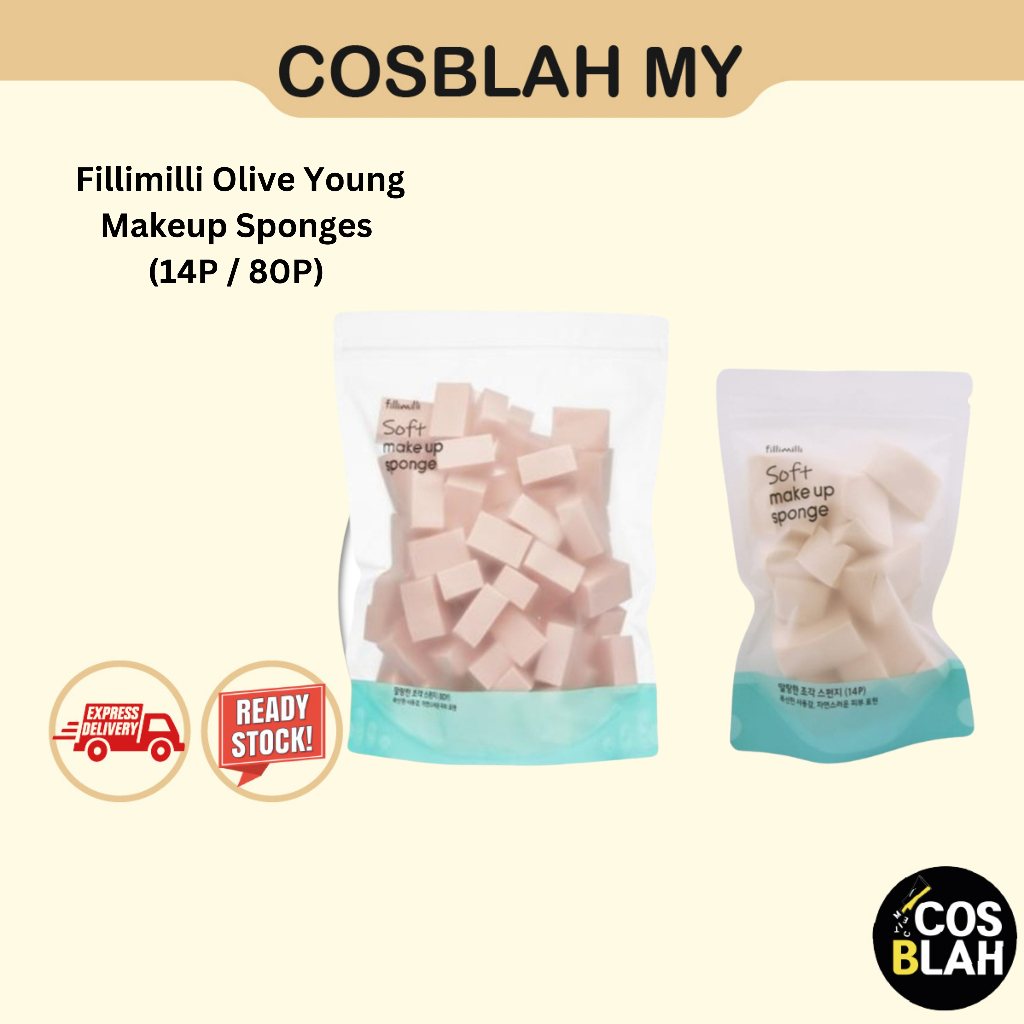 Fillimilli Olive Young Makeup Sponges (14P / 80P) / Sponge Make up ...