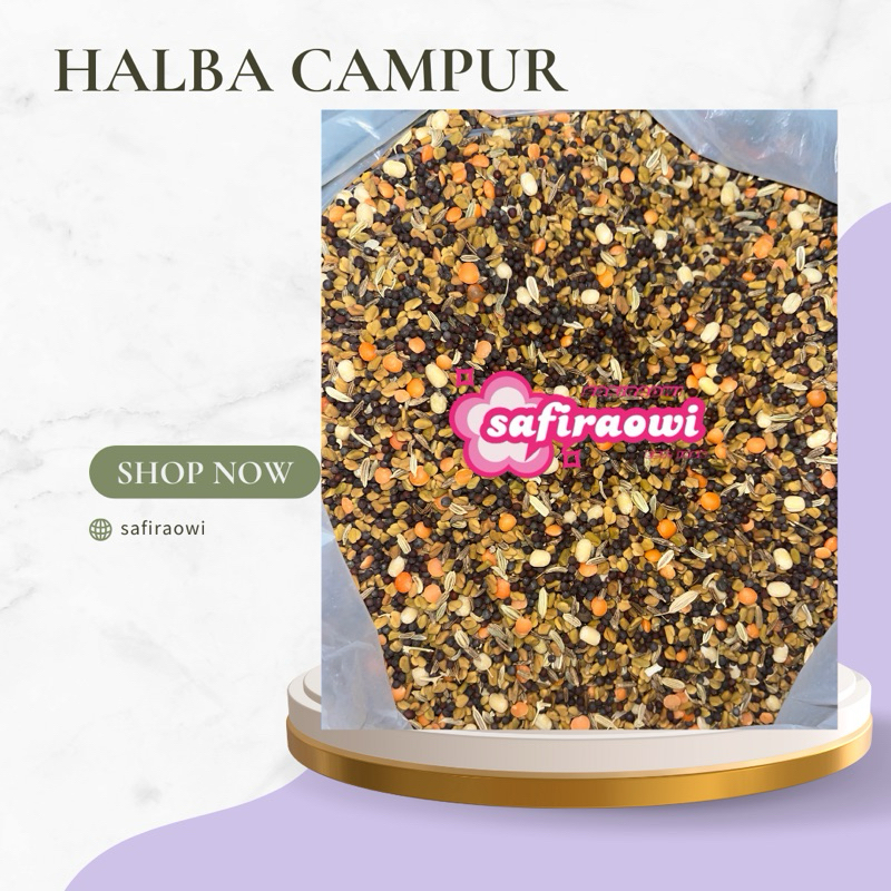 READY STOCK Halba Campur /Mix Fenugreek / gulai kari 250g/500g ...