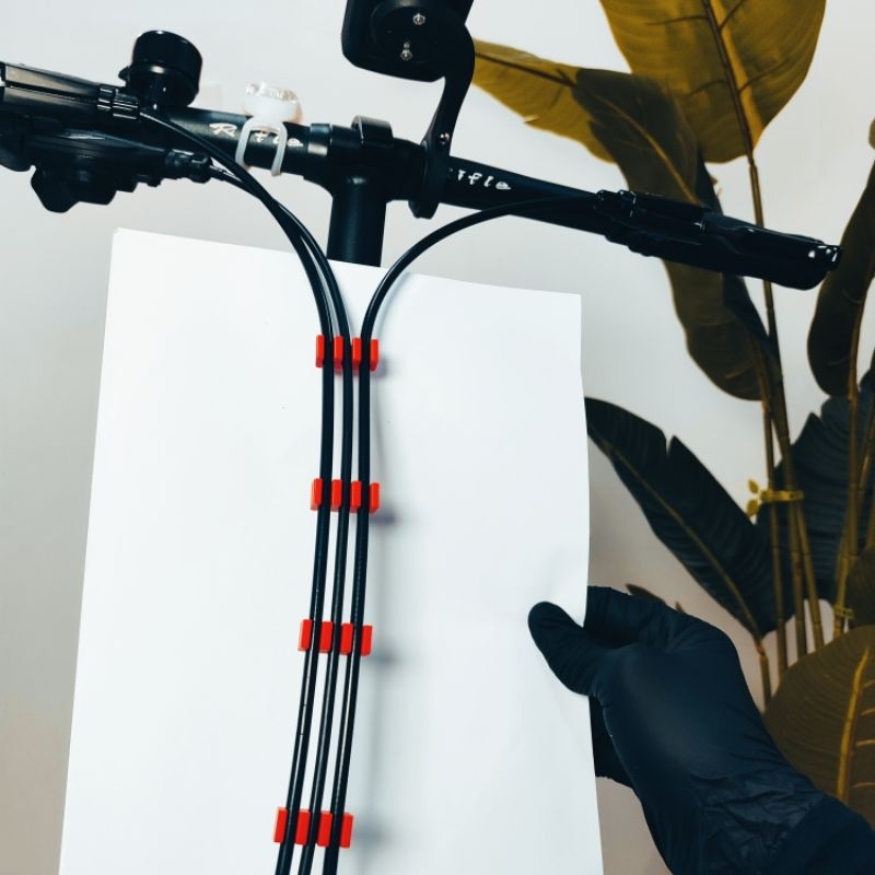 Cable clip for folding bike. Klip kabel basikal lipat. Cable management ...