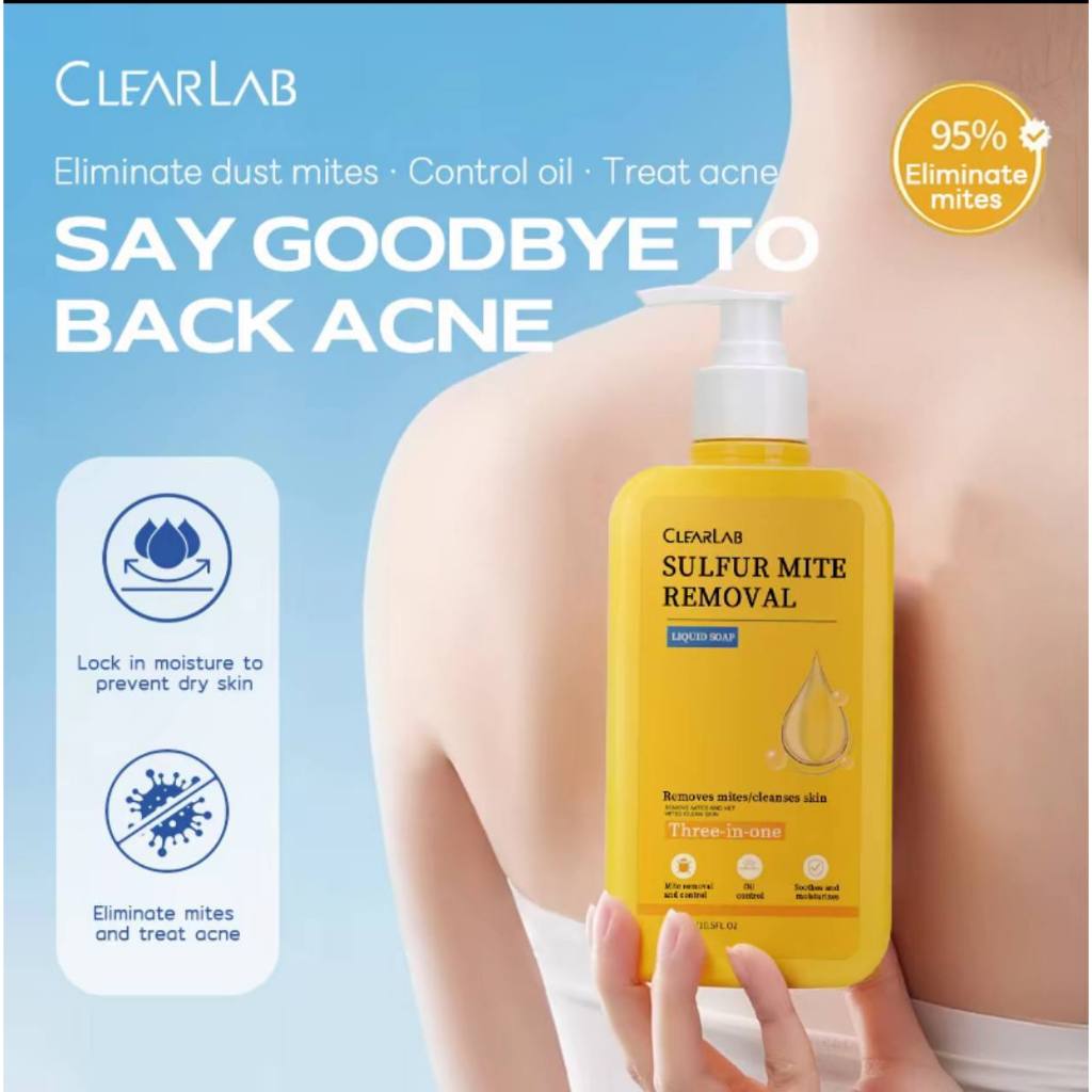 ClearLab Sulfur Mite Removal Clearlab Sulfur Cleansing 3-in-1 Shower ...