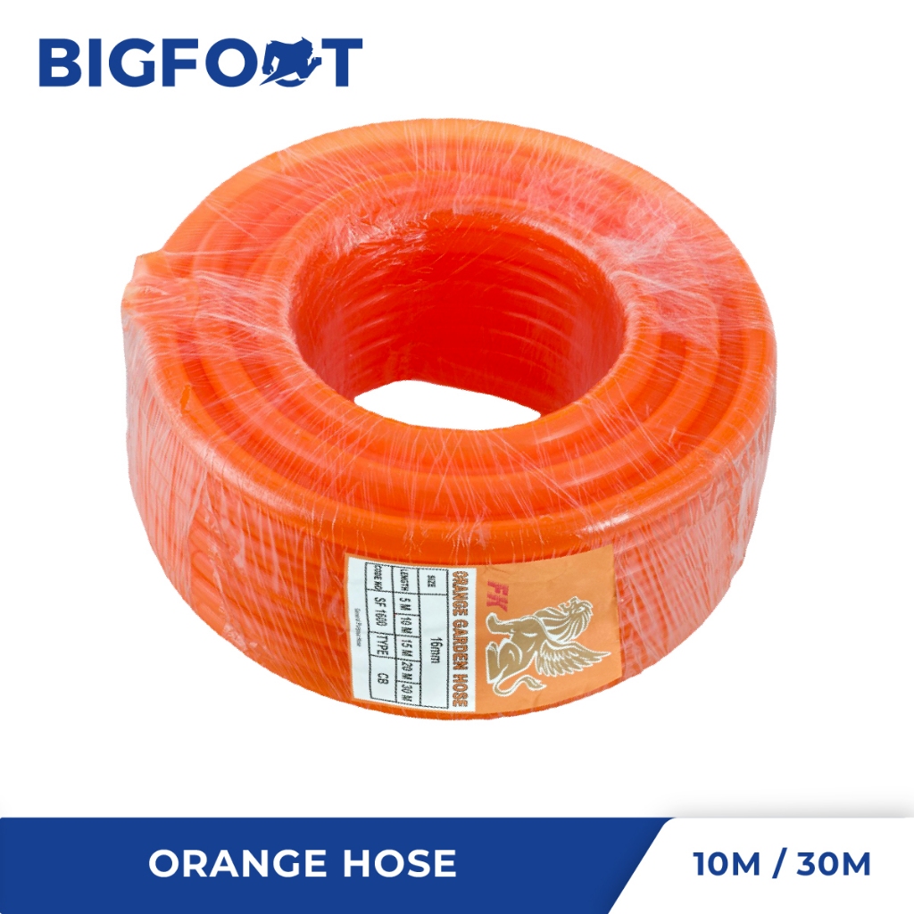 PVC Orange Garden Hose Paip/Hos Getah Oren 10 Meter / 30 Meter | Shopee ...