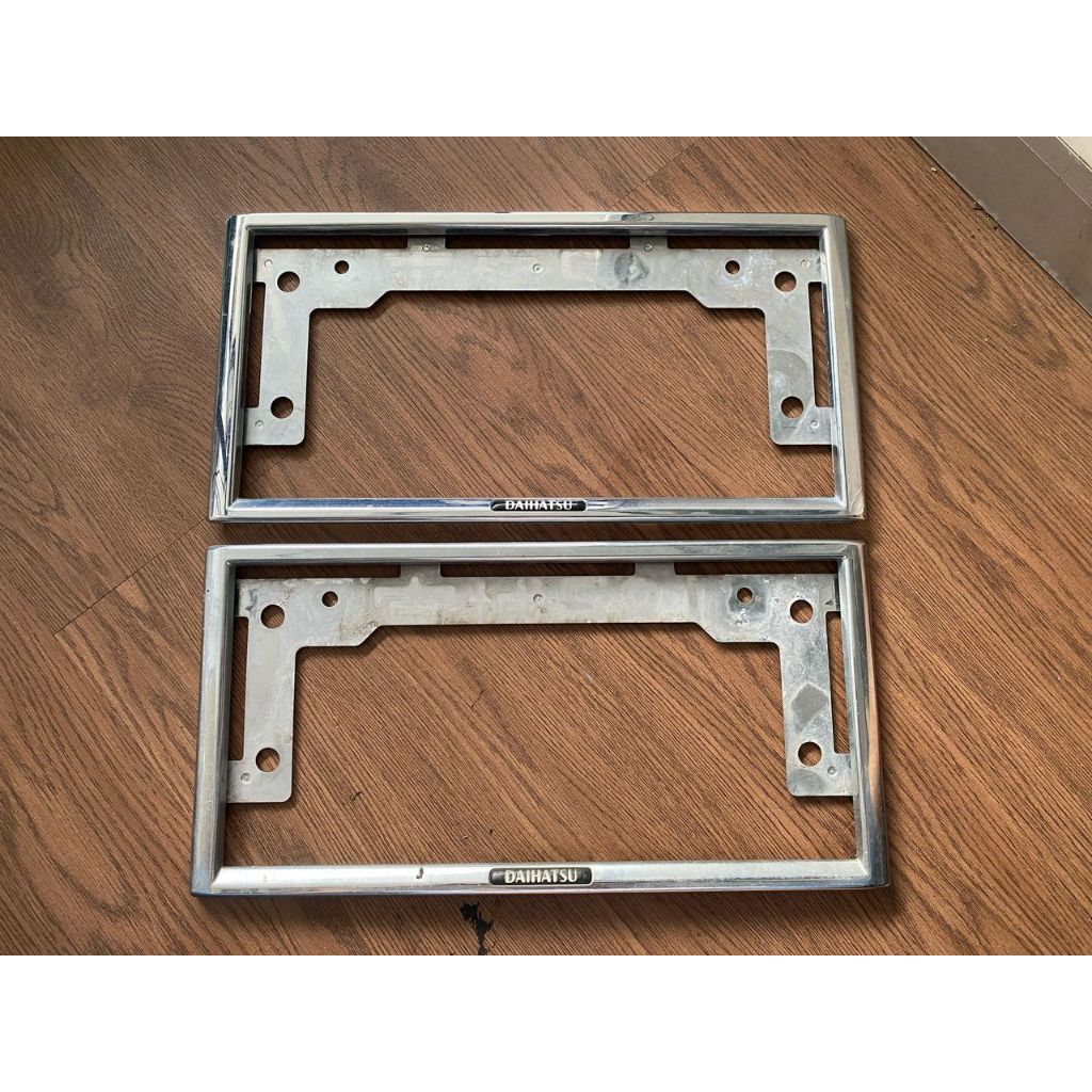 DAIHATSU Genuine License Plate Rims - Plated License Plate Frame Set Of 2 (OEM Quality) - View #7