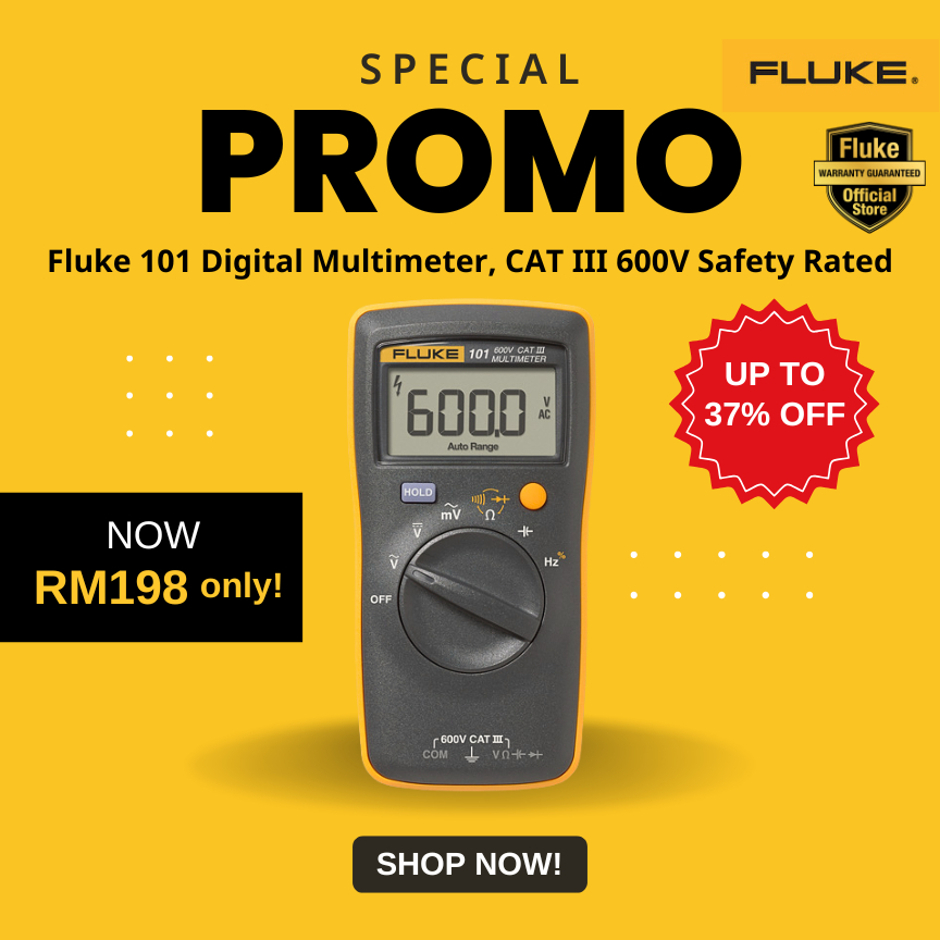Fluke 101 Basic Digital Multimeter Pocket - 100% Brand New & Original ...
