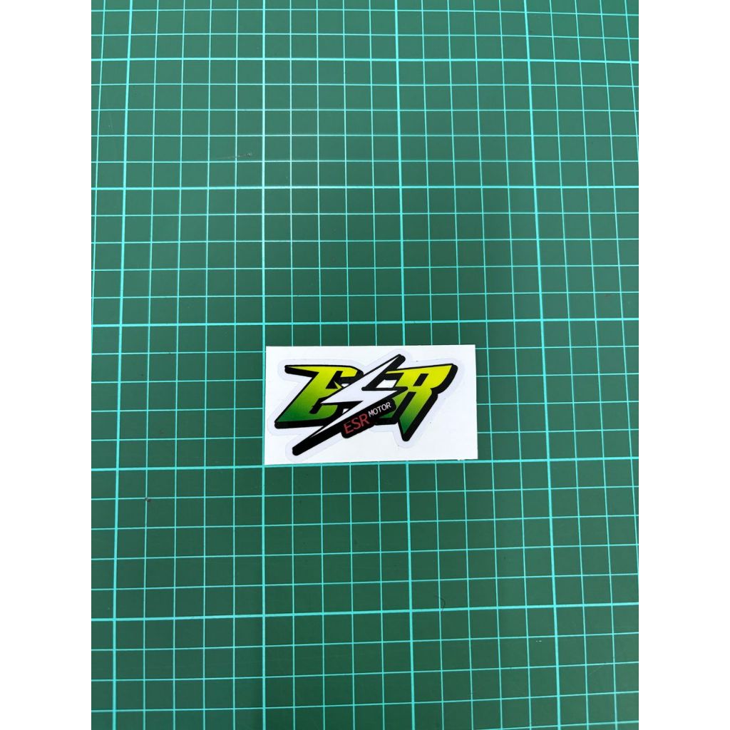 STICKER PRINTING ESR MOTOR DESIGN (Tidak Pantul Bercahaya) | Shopee ...