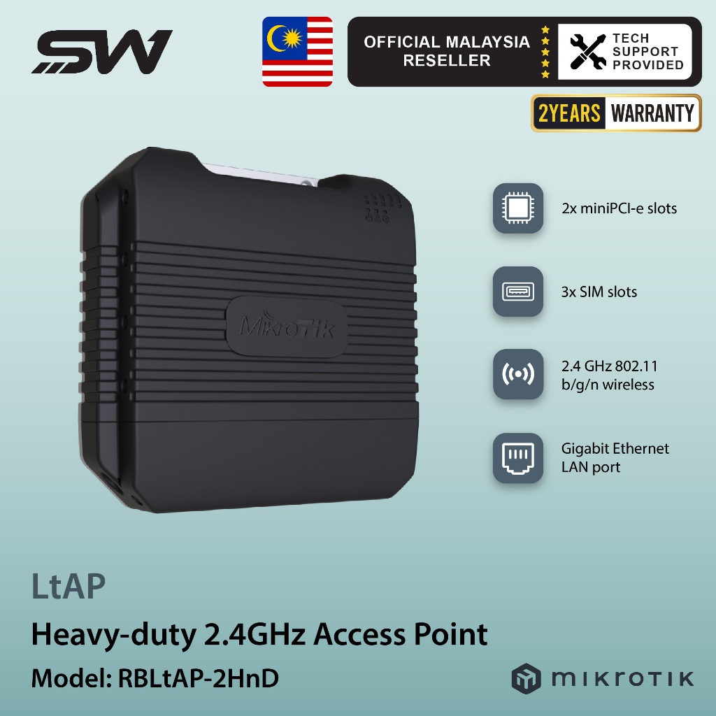 Mikrotik LtAP LTE Router Rugged 4G WiFi Hotspot GPS Tracking | Shopee ...