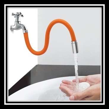 360° Flexible Silicone Faucet Extension–Universal Kitchen Tap Hose Paip ...