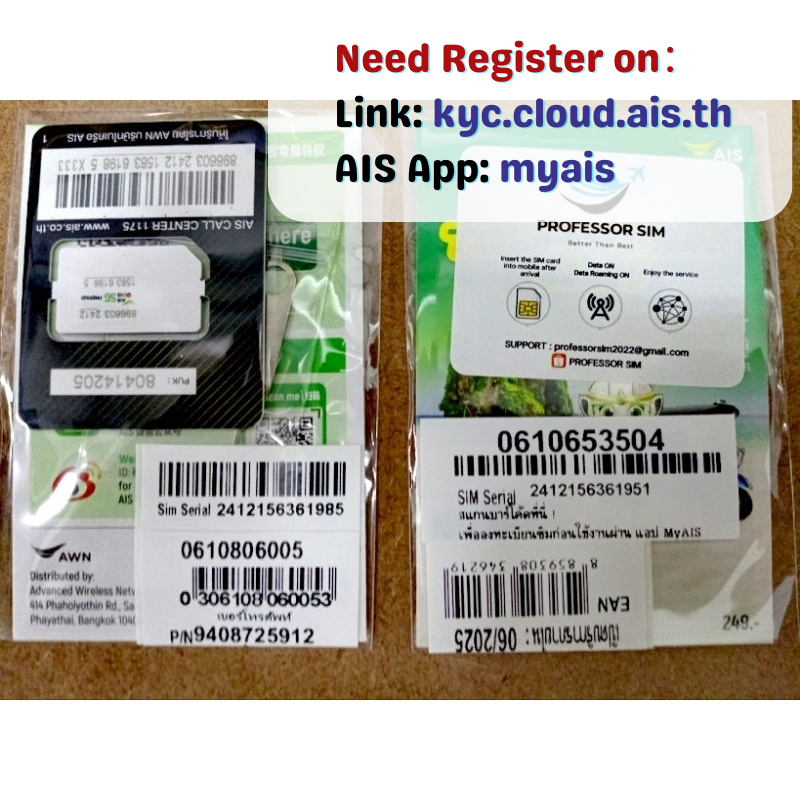 Thailand AIS DTAC Truemove 7 Days 4G 5G Unlimited data Sim Card (Yala ...