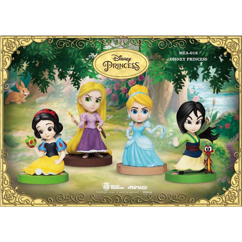 Beast Kingdom MEA-016 Set Disney Princess Rapunzel Snow White Mulan ...