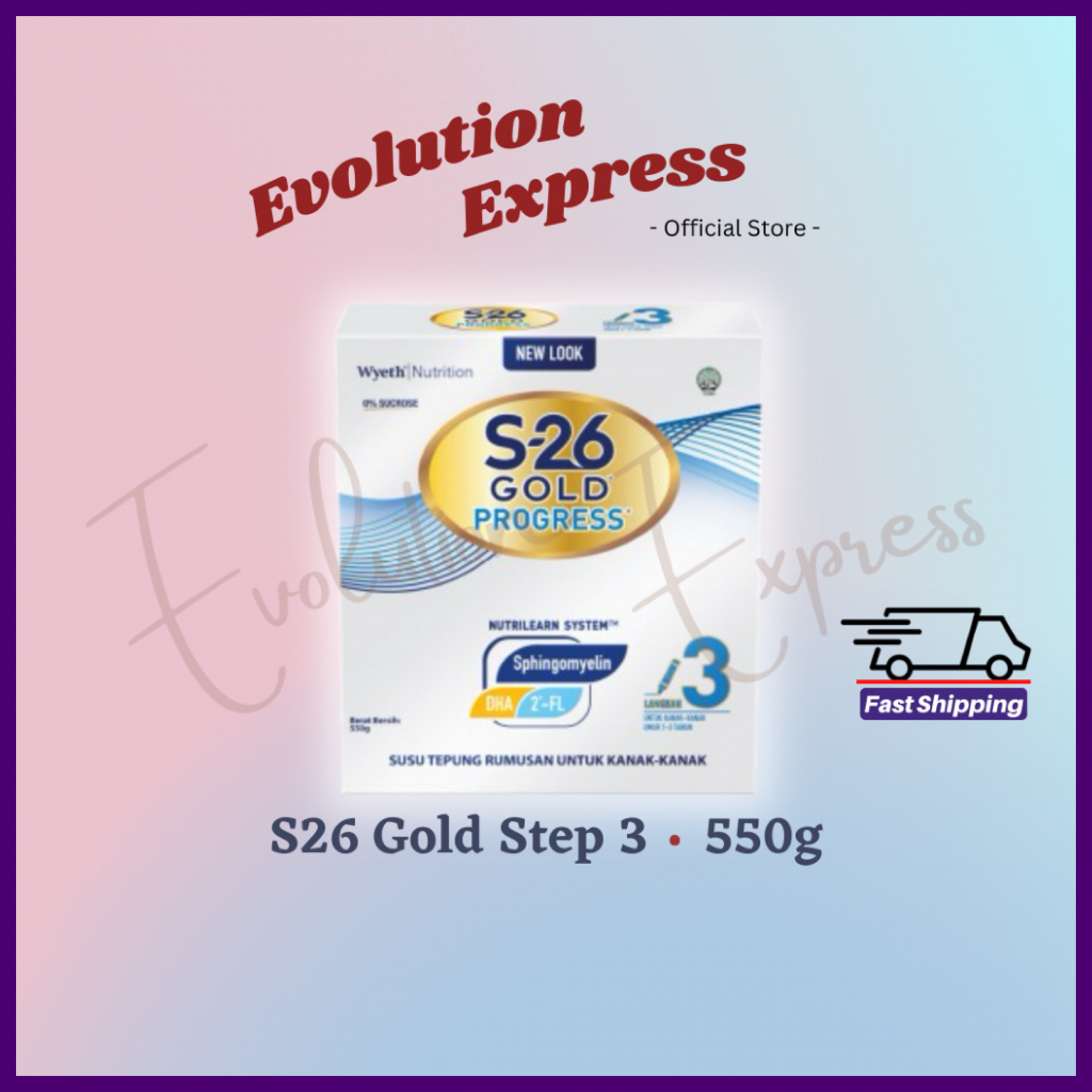 Wyeth S26 Progress Gold Step 3 (550g) – Growing Up Formula (1-3 Years ...