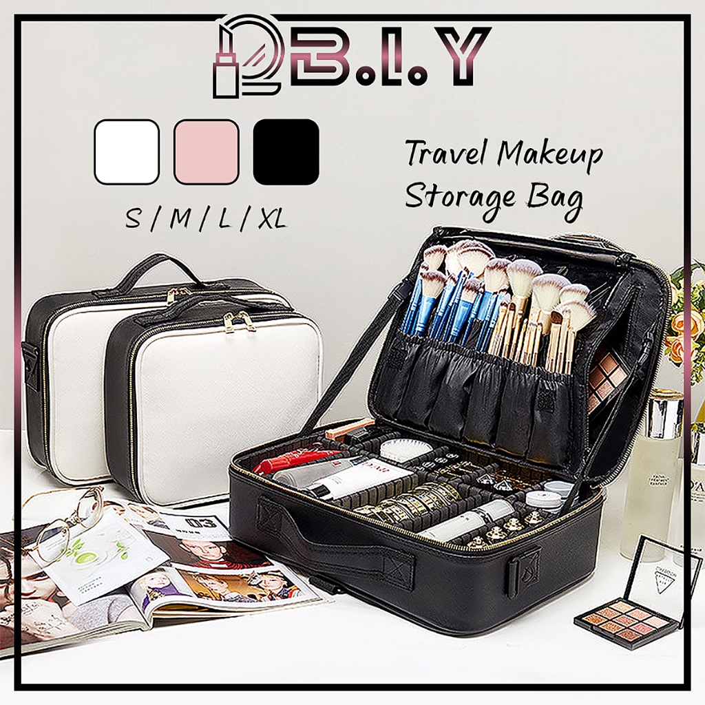B.I.Y Travel Makeup Storage Bag | Portable Cosmetic Organizer Beg for ...