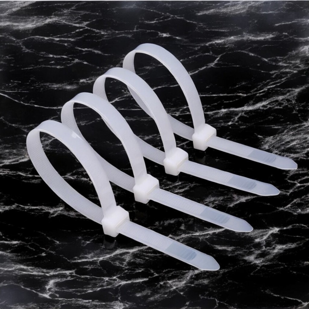 [MRSAVE] Heavy Duty Self Locking Nylon Cable Tie White MultiPurpose ...