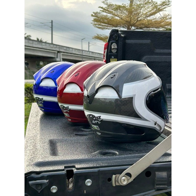 HELMET ARC RITZ SPEED X SERIES GREY MAROON BLUE SPEED KING RAM III 3 ...