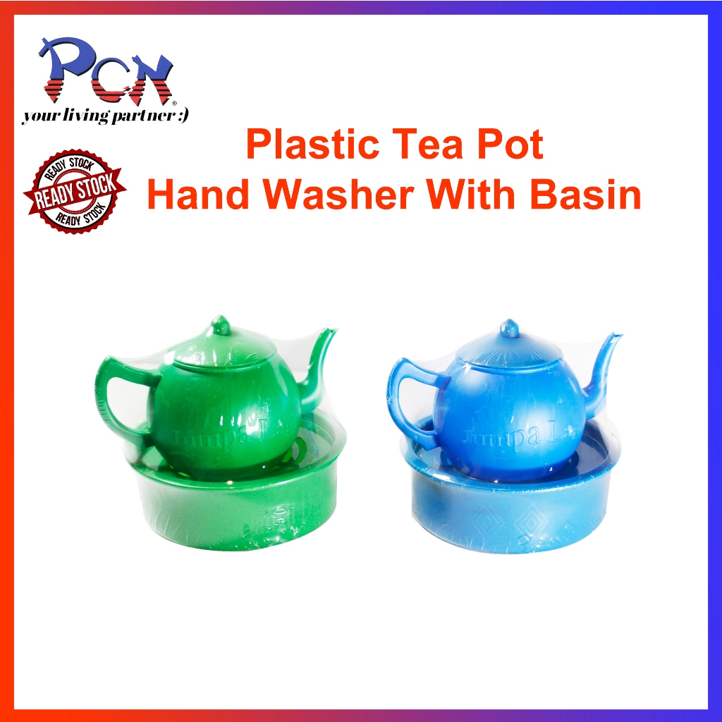 PCN Good Plastic Tea Pot Hand Washer with Basin / Melayu [Raya/Kenduri ...