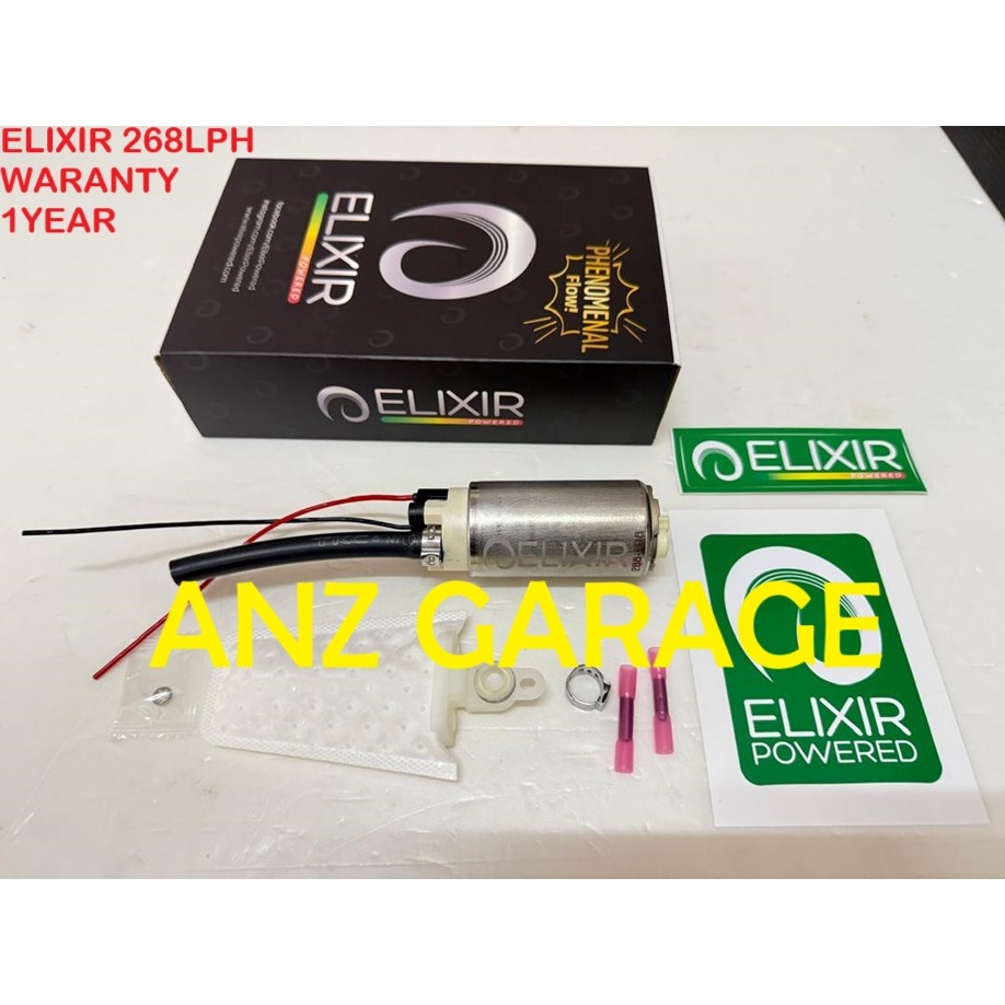 268LPH Elixir Powered High Performance Fuel Pump - Support Methanol ...