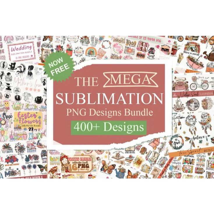 The Mega Sublimation Bundle - 20 Premium Graphics [400+ Designs ...