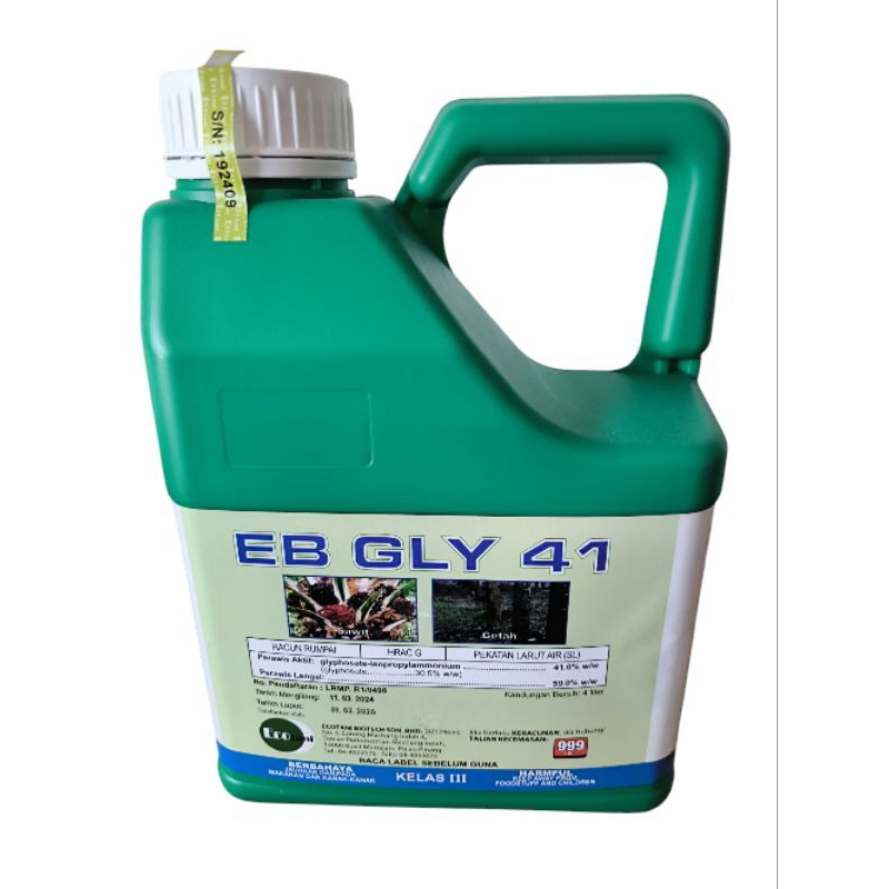 EB GLY 41 Racun Rumput Racun Lalang glyphoste isopropylammonium Ecomax ...