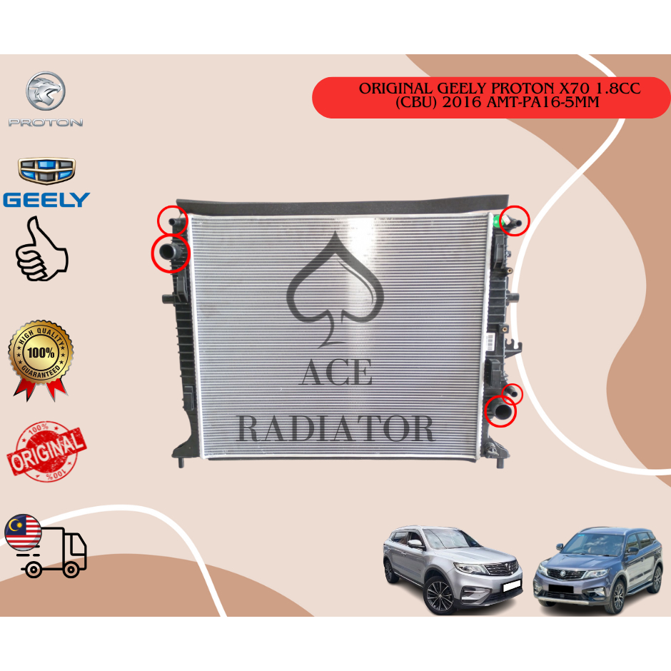 ORIGINAL GEELY PROTON X70 1.8CC (CBU) 2016 OEM RADIATOR ASSY AUTO ...