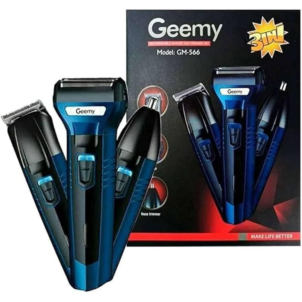 [Ready Stock] Geemy Gm-566 Hair Clipper Rechargeable Trimmer Cutter ...