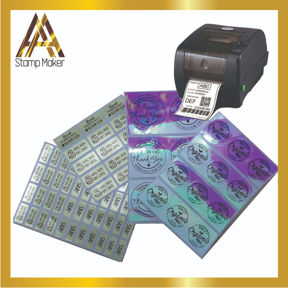 Sticker Nama Name Sticker Waterproof Sticker Buku Latihan Fancy Sticker ...