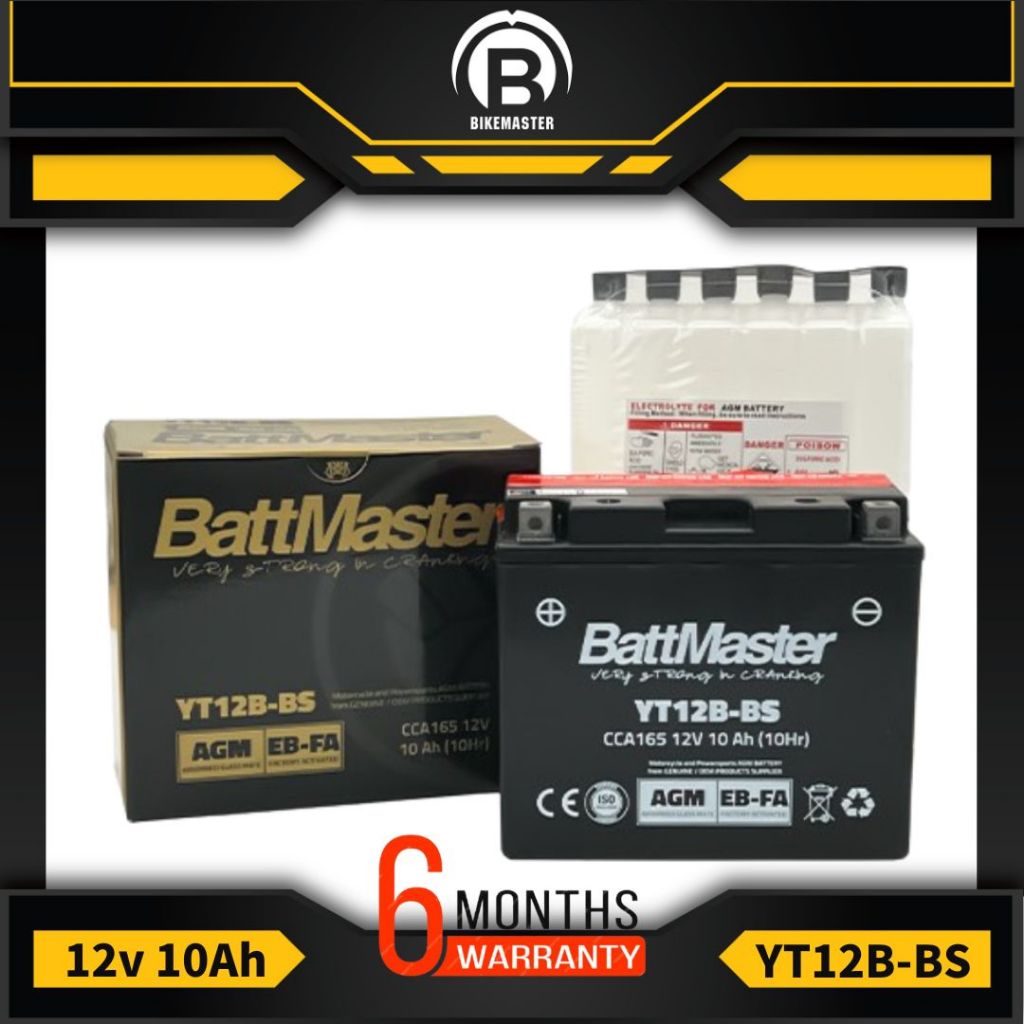 Batteria Unibat Ct12B-Bs 12V 11Ah – Avviamento 180 CCA, Per Moto, Scooter E Tosaerba