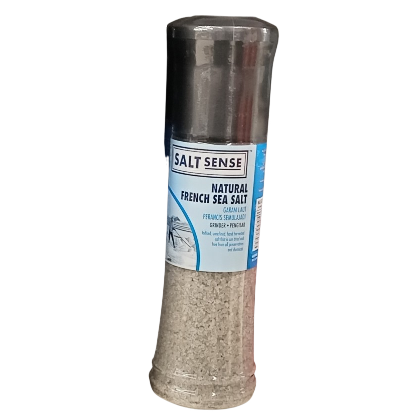 SALT SENSE Natural French Sea Salt Grinder | Garam Laut Perancis ...