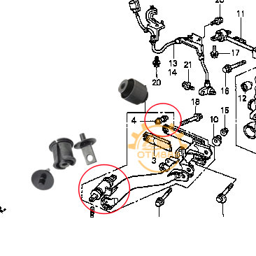 HONDA CIVIC ES S5A, STREAM RN3 S7A RN6 SMA, CRV S9A REAR TRAILING ARM ...