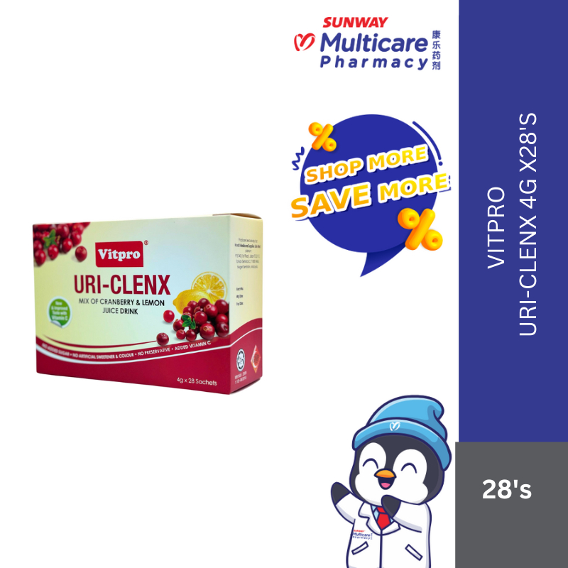 Vitpro Uri-Clenx (4gx28's) | Provides Relief for Urinary Tract ...