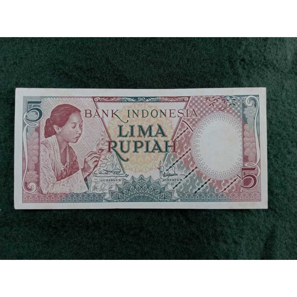 Indonesia Lima Rupiah 1958 Bank Notes | Shopee Malaysia