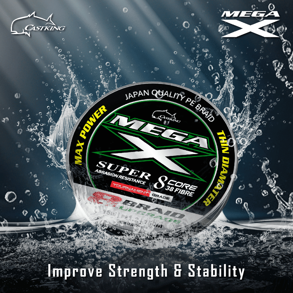 Castking MEGA-X 8 150M Braid Fishing Line | Shopee Malaysia
