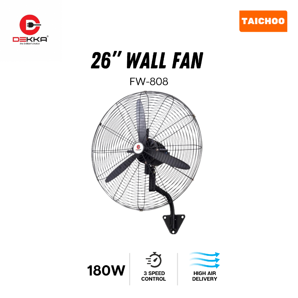 Dekka 26” Industrial Wall Fan FW-808 | Shopee Malaysia