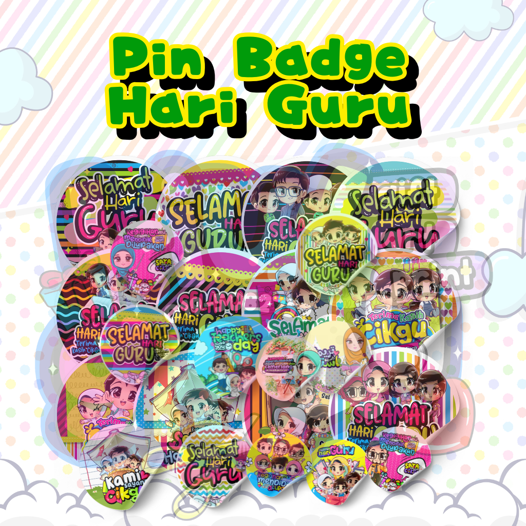 Button Badge Pin Badge Hari Guru Kiut | Shopee Malaysia