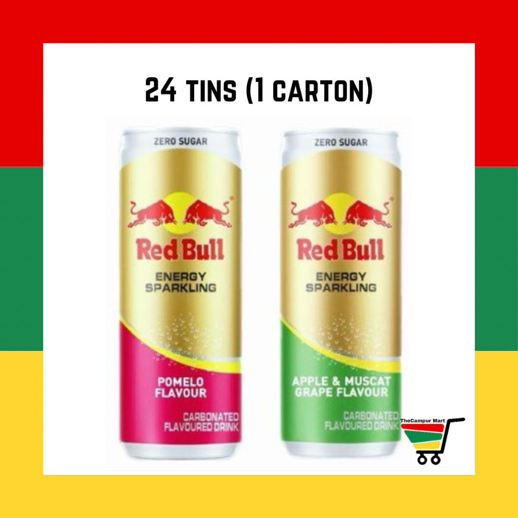 TCM Red Bull Energy Sparkling Carbonated Zero Sugar – Pomelo | Apple ...