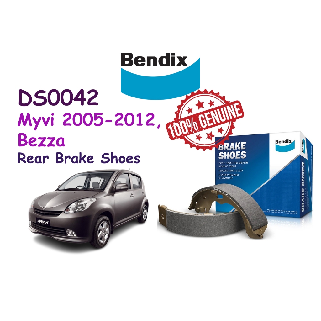 Perodua Myvi 2005-2012, Bezza, Axia BENDIX Rear Brake Shoes DS0042B ...
