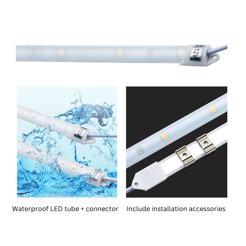 Refrigerator Freezer Display Chiller IP65 Waterproof LED Tube 12v 6500k ...