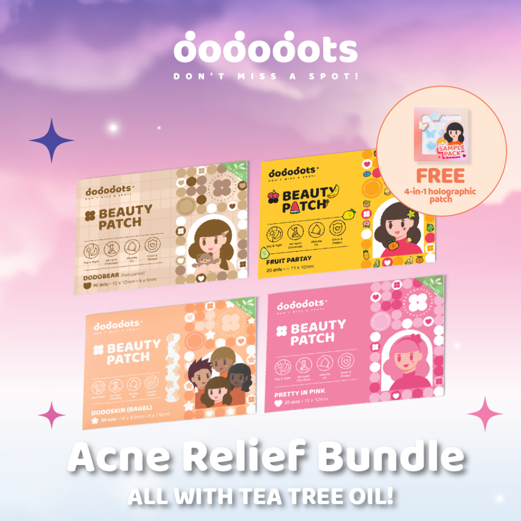 Dododots | Acne Relief Bundle | 4 Packs | Tea Tree Oil | Pimple Acne ...