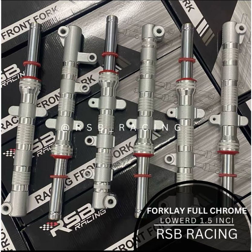 RSB RACING Forklay Full Chrome Lowered 1.5inch | Shopee Malaysia