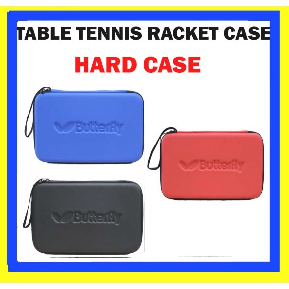 Table Tennis Racket Case Square Rectangle Bat Hard Casing Paddle Pouch ...