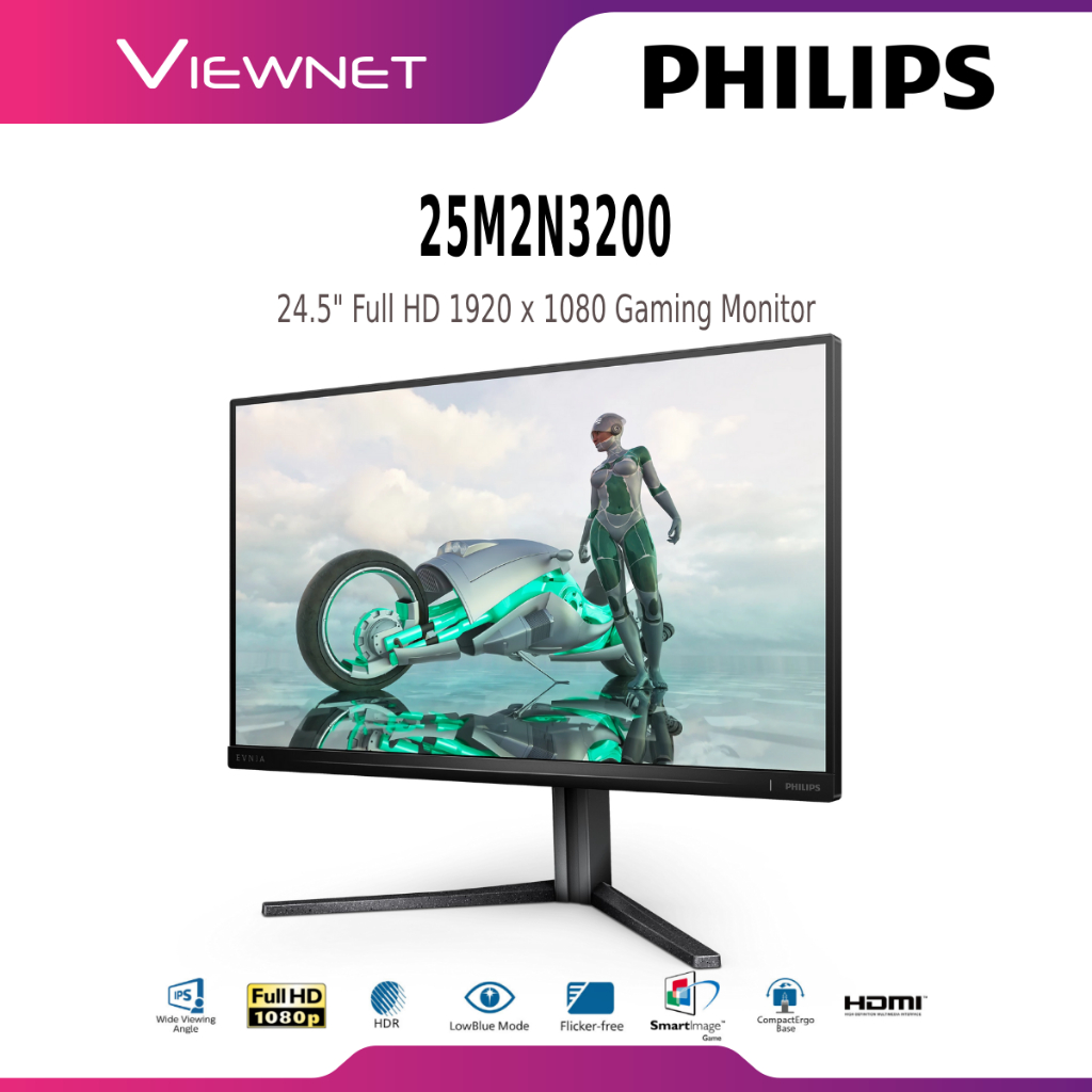 PHILIPS 24.5" 25M2N3200 LED FULL HD (1920x1080 @180HZ) IPS LCD GAMING ...